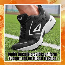 3N2 Unisex Mofo Turf Trainer Baseball Shoe, Navy, 6.5 US Men