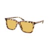 Coach HC8385U Universal Fit Sunglasses, Honey Tortoise/Amber Solid, 54 mm