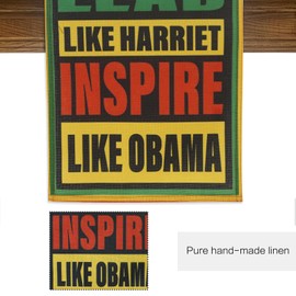 Happy Juneteenth Day Linen Table Runner Kitchen Dining Table Decor, Seasonal Home Decoration Indoor Outdoor Party Item 33x180 Centimeters /13 x 72 Inches