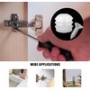 Zarique 200-Pack White Plastic Hinge Dowel Inserts with Screws for