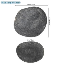 Happyyami 9 Pieces Painting Stones 5-7cm Flat Stones for Crafts Decoration Small Natural Garden Stones for Painting Crafts