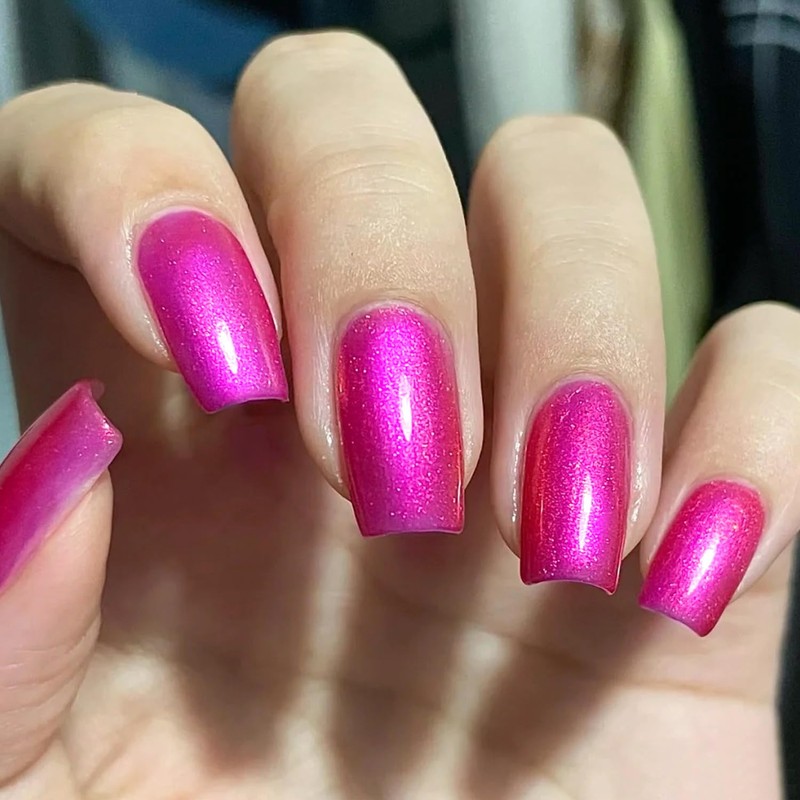 Major Dijit Quick Dry Nail Polish Pearl Magenta Pink Summer