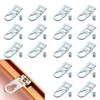 YAFIYGI 18Pcs Picture Frame Hardware D Ring Hangers Metal Hanger