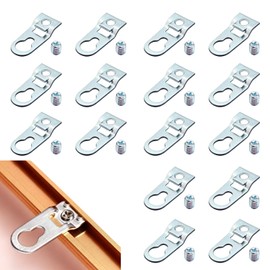 YAFIYGI 18Pcs Picture Frame Hardware D Ring Hangers Metal Hanger Framing Parts for Back of Frames Hanging Wire Hooks Large Mount Clips Small Fasteners to Hold in Place Frame Hanging Accessories