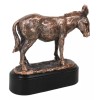 Rustic Western Farmhouse Ass Donkey Mule Electroplated Bronze Resin Figurine