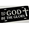 BLVD To God be the Glory Christian Car Tag Diamond