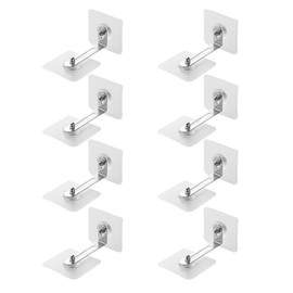 8 Pairs of Wall Mounting, No Drilling, Tilt Protection Furniture, Cabinet, Furniture Wall Anchor, Tilt Protection Wall Anchor, Mounting Set, Wall Cabinet, Bracket, for Shelf Chest of Drawers, Load