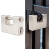 , High Security Padlock Rectangular Thick Shackle AntiTheft Iron D