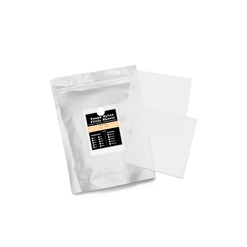 Gutenberg's Tough 6x6 inch Tea Filter Sheets | Nylon Mesh