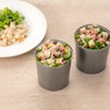 Restaurantware 4 oz Round Silver Plastic Tin Can - with