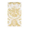Caspari Romantic Toile Gold Guest Towel Napkins - 15 Per