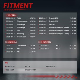 TSSLIIN Fuel Injectors Fit for-Ford Windstar 3.8L 1999-2003, High Performance Inyectores OE 0280158191（ 改 ）