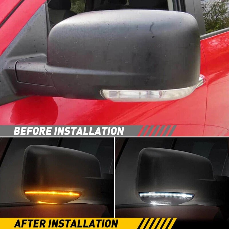 oursunshine2019 For Dodge RAM 1500-3500 Switchback LED Side Mirror Turn