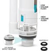 Zodazoqa Double Button Remote Control Split Drain Valve Toilet Drain
