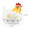 Hen Kitchen Timer, Wind Up 55 Minute Animal Timer for