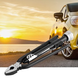 Small Safety Wire Pliers, 6in High Carbon Steel Safety Wire Twisting Pliers Locking Hand Tool Heavy Duty Wire Twisting Tool with Spring Return for Aircraft Machinery