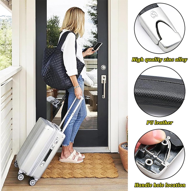 Begpoee Pack of 2 Replacement Suitcase Handles, Luggage Handle Replacement,