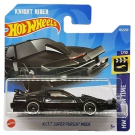 Hot Wheels - K.I.T.T. Super Persuit Mode - HW Screen Time 7/10 - HCV39 - Short Card - Knight Rider - Pontiac Firebird Trans Am - Mattel 2022