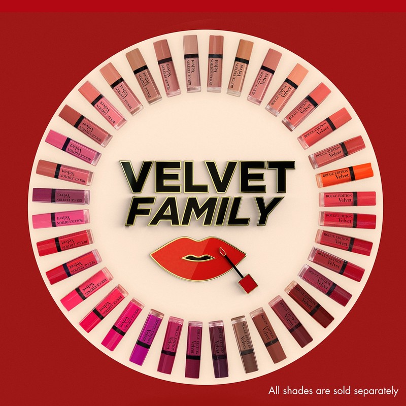 Bourjois Rouge Edition Velvet Liquid Lipstick 34 Belle Amourose Pinks,