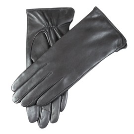 WARMEN Women's Touchscreen Texting Genuine Nappa Leather Glove Winter Warm Simple Plain Cashmere & Wool Blend Lined Gloves (Large (7.5), Grey (2017 New Touchscreen/Cashmere Blend Lining))