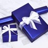 NESCCI NESCCI Matte Metal Blue Wrapping Paper, Solid Color Paper,Gift