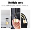 Padlock with Keys, Brass Heavy Duty Padlock Mini Solid Padlock