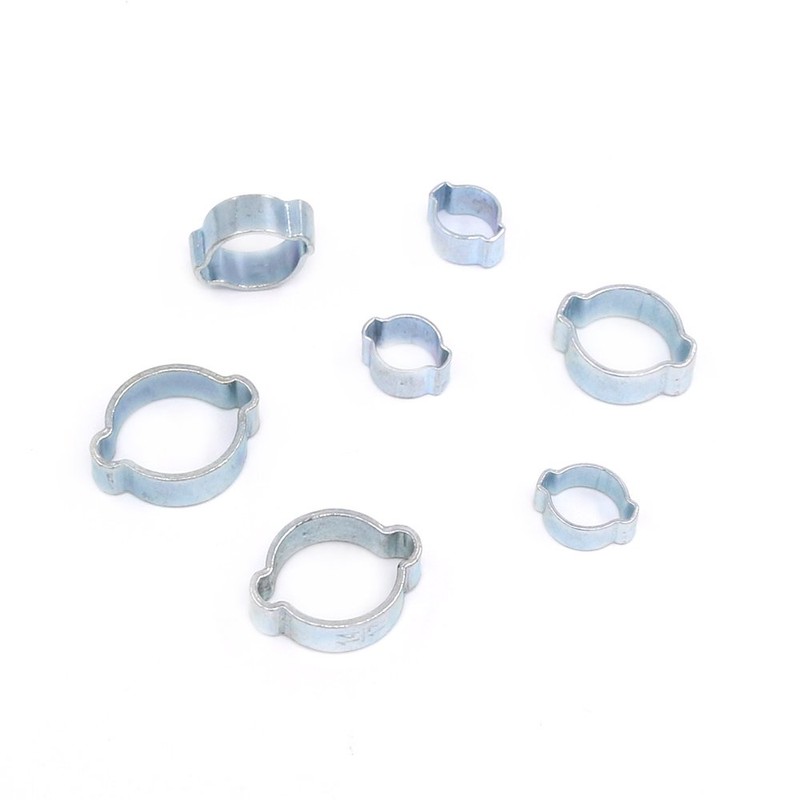 Hilitchi 70-Pcs Zinc Plated Double Ear O Clips Hose Tube