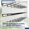 20 Pcs 10 inch Pegboard Shelf Brackets, Black