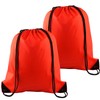 FEPITO 2 Pack Drawstring Backpack Bags Sack Cinch Bag String