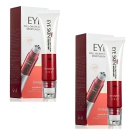 Kit 2 Cremas Ojos Anti Arrugas Hidratante Colágeno Roll On                                                                                            