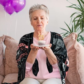 aisdfhsa 75th Birthday Gifts for Women - Back in 1950-75 Birthday Gifts for Women 75 Year Old Birthday Gift Ideas 75th Birthday Decorations Women Throw Blanket 60Lx50W