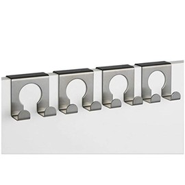 TP-Produkte 16114 Kleiderhaken Türhaken Tür Gaderobe Gaderobenhaken, 4 Haken, 5 X 5cm