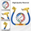 1/2 Inch R134A AC Refrigerant Charge Hose Kit with Gauge