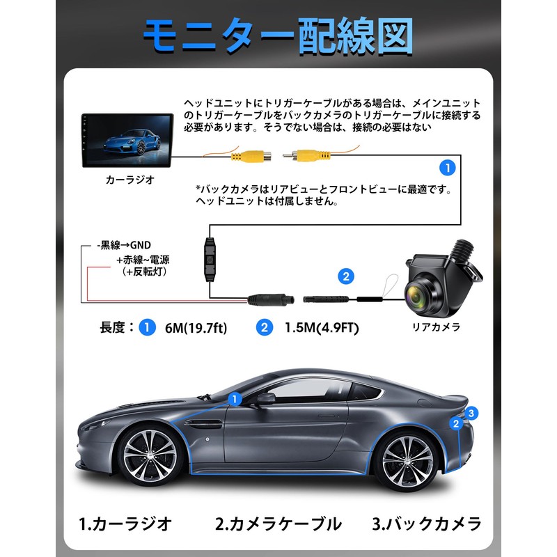 Adjustable Universal Design: Rear Camera, AHD, 1080P, 720P, NTSC, PAL,