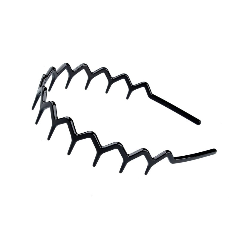 Triko Juego de 2 Diademas Zigzag para Mujeres y Hombres,