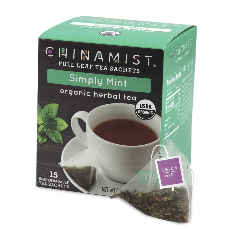 China Mist - Simply Mint Herbal Full Leaf Tea Sachet,