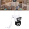 Pan Tilt Security Camera WiFi Dual Lens 4MP Night Vision