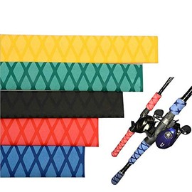 GREATFISHING Diameter: 25mm 30mm 35mm X-Tube Heat Shrink Sleeve Wrap Fishing Bulding Handle Cork Rod Grip with Non Slip Waterproof and Insulation 40 Inch Lengths Durable Repair(yellow 35)
