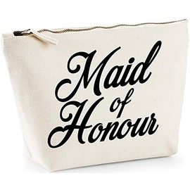 Hippowarehouse Maid of Honour printed make up cosmetic wash bag 18x19x9cm
