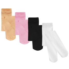 Gvhntk 4 Pairs Girls Dance Tights Soft Velvet Tights Ballet Uniform Student School Tight Multiple Colors