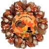 Thanksgiving Harvest Faith Family Friends Turkey Handmade Deco Mesh Wreath