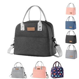 Insulated Lunch Bag, Flamingo Insulated Tote Bag Wide Open Insulated Cooler Bag Water-Resistant Thermal Leak-Proof Lunch Organizer for Adult Kids Outdoor Picnic Work