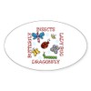 CafePress Insects Lady Bug Sticker Oval Car Bumper Sticker