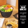 S’well Stainless Steel 64oz Salad Bowl Kit in Onyx, Comes