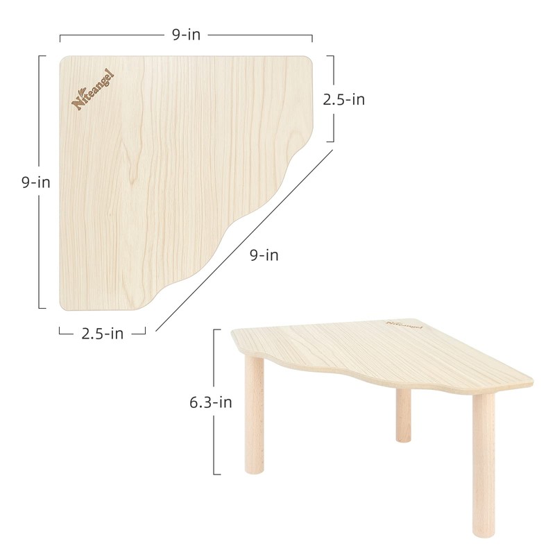 Niteangel Hamster Play Wooden Platform for Dwarf Syrian Hamsters Gerbils