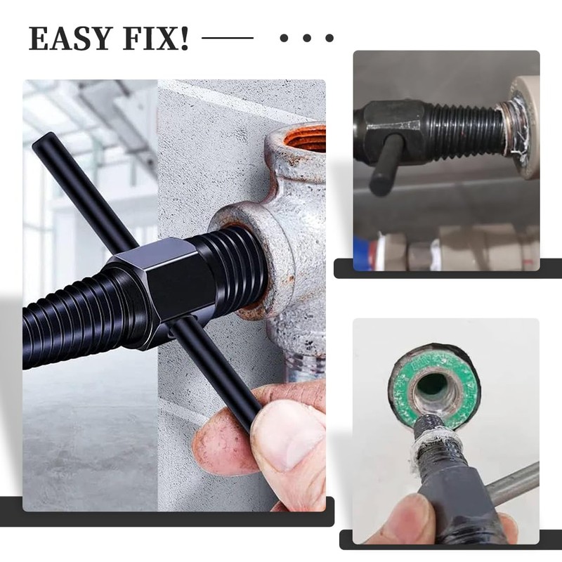 COYUN 2 x Double Head Screw Extractor with Stick, Pipe