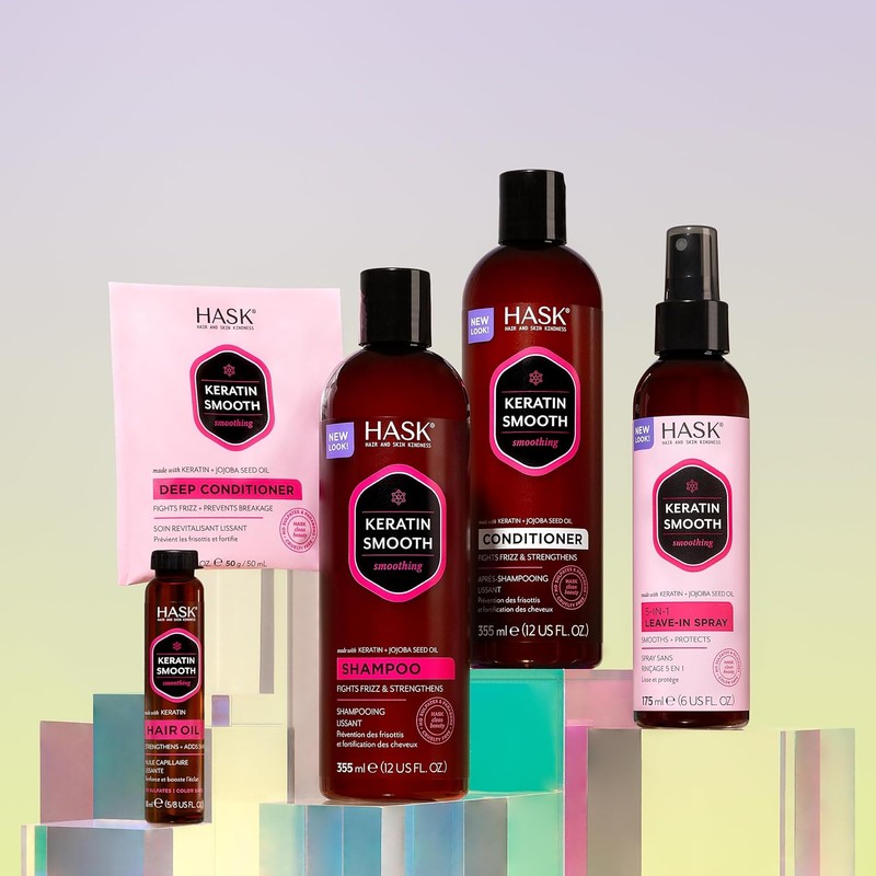 Hask Acondicionador Intensivo y Suavizante, con Queratina y Aceite de