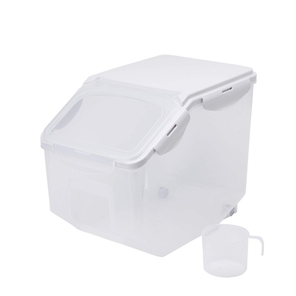 HANAMYA Food Storage Container with Measuring Cup, BPA free, 50-Cup,