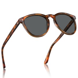 CARFIA Acetate Polarized Sunglasses for Men Trendy Retro Sun Glasses