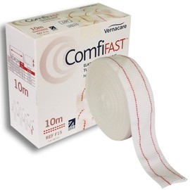 Comfifast Elasticated Tubular Stretch Viscose Bandage - for Small Limbs, Red Line 3.5cm (for Limb Circumference 8-15cm) - 10m Roll